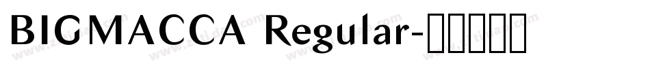 BIGMACCA Regular字体转换